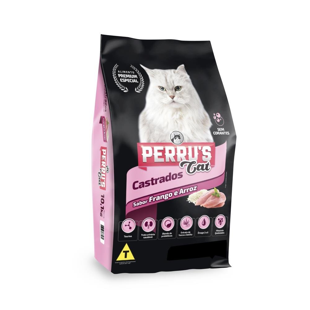 Ração Para Gato Perrus Cat Castrado 1 KG Cedan