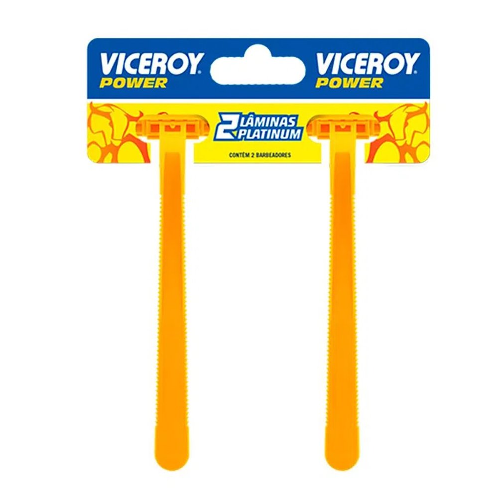 Barbeador Viceroy Power Cartucho Com 12 Blister Amarelo