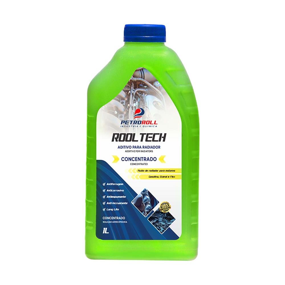 Aditivo Para Radiador Rool Tech Concentrado Verde Petroroll - 1L