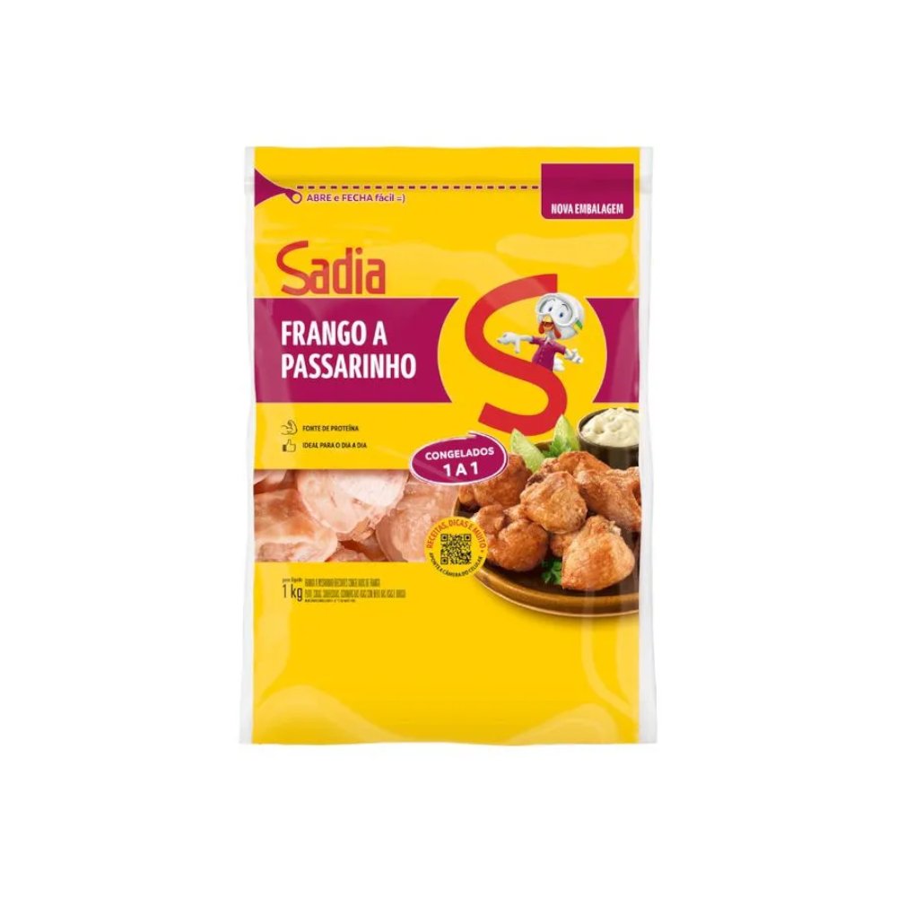 Frango á Passarinho Sadia pacote caixa 8kg