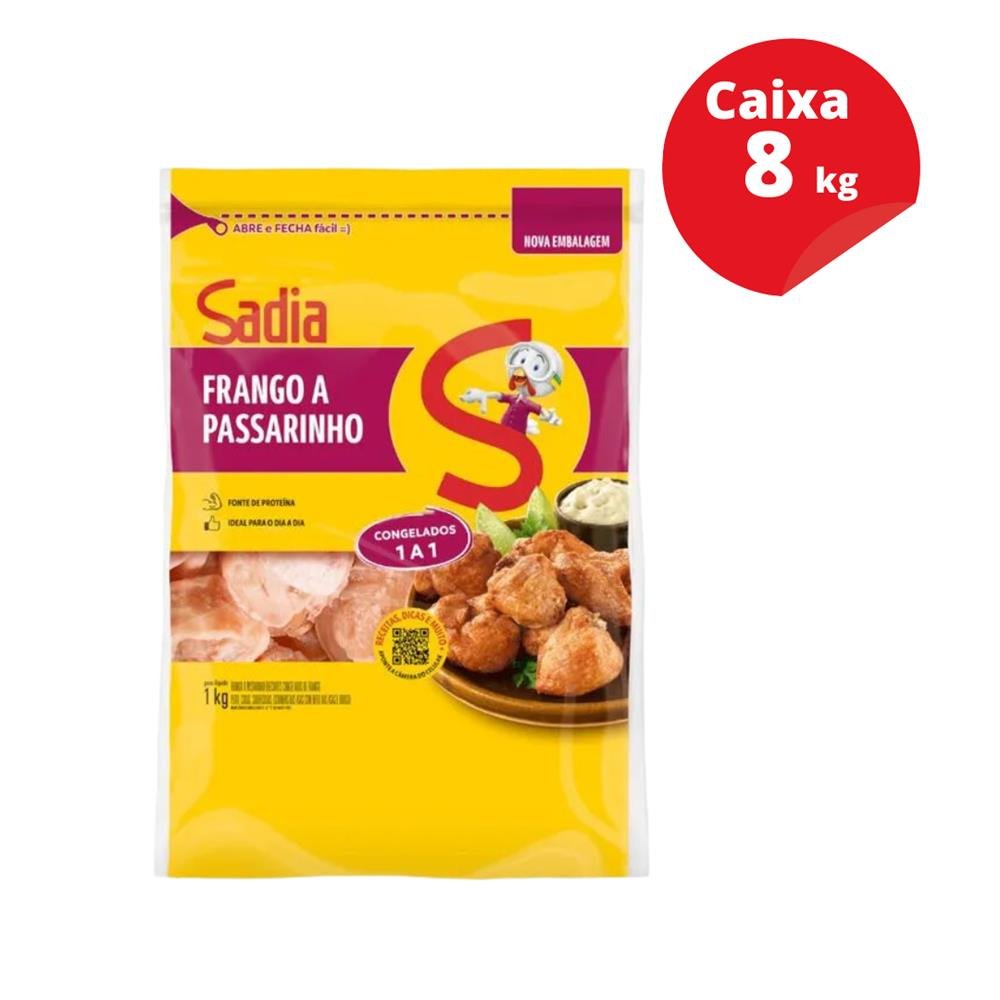 Frango á Passarinho Sadia pacote caixa 8kg
