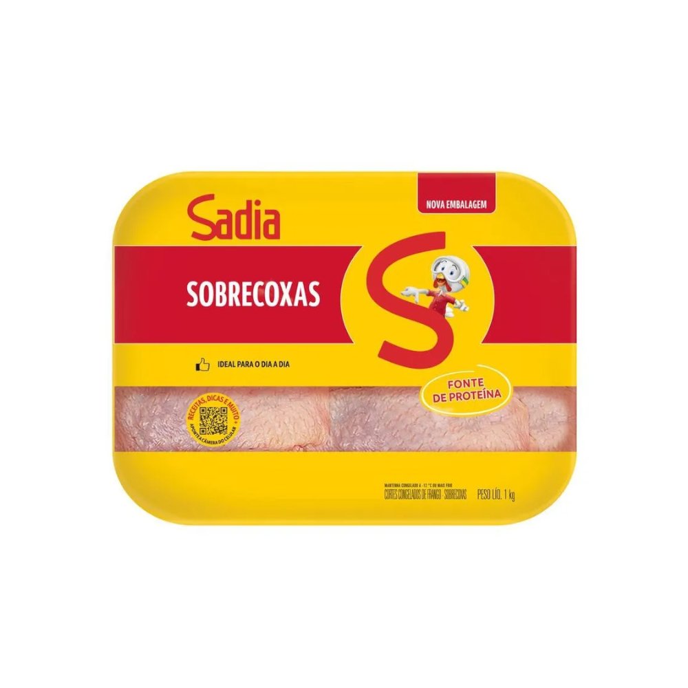 Sobrecoxa de Frango Sadia Bandeja Caixa 12kg
