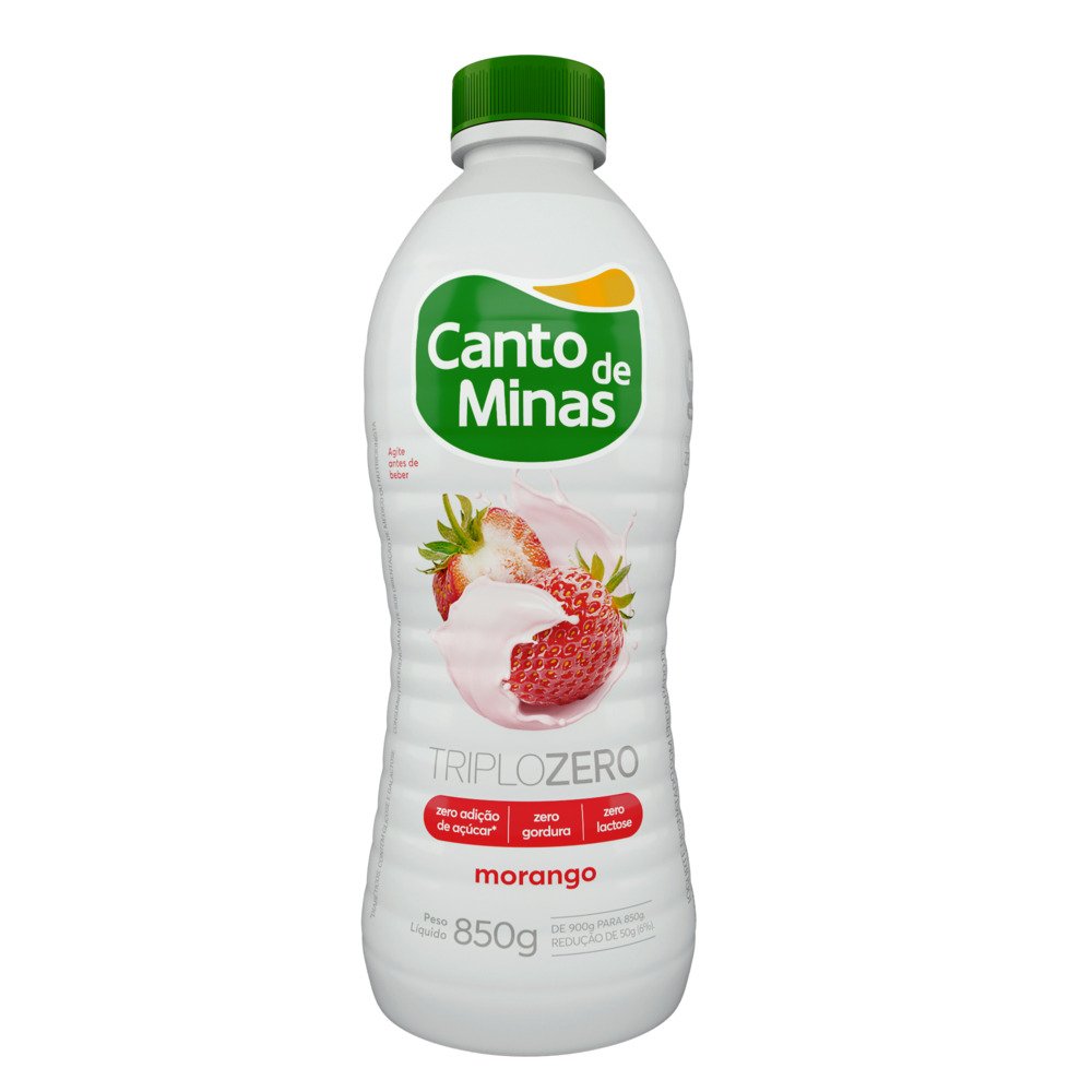 Iogurte Triplo Zero Morango 850g