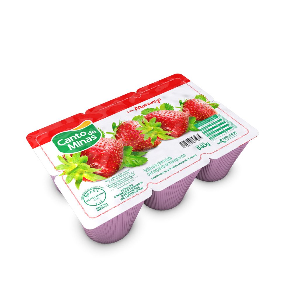 Bebida Láctea Morango Bandeja 540g