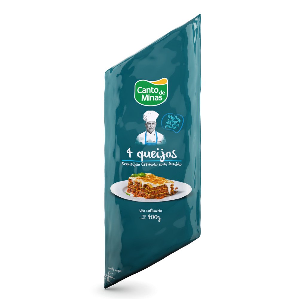 Requeijão Cremoso 4 Queijos bisnaga 400g