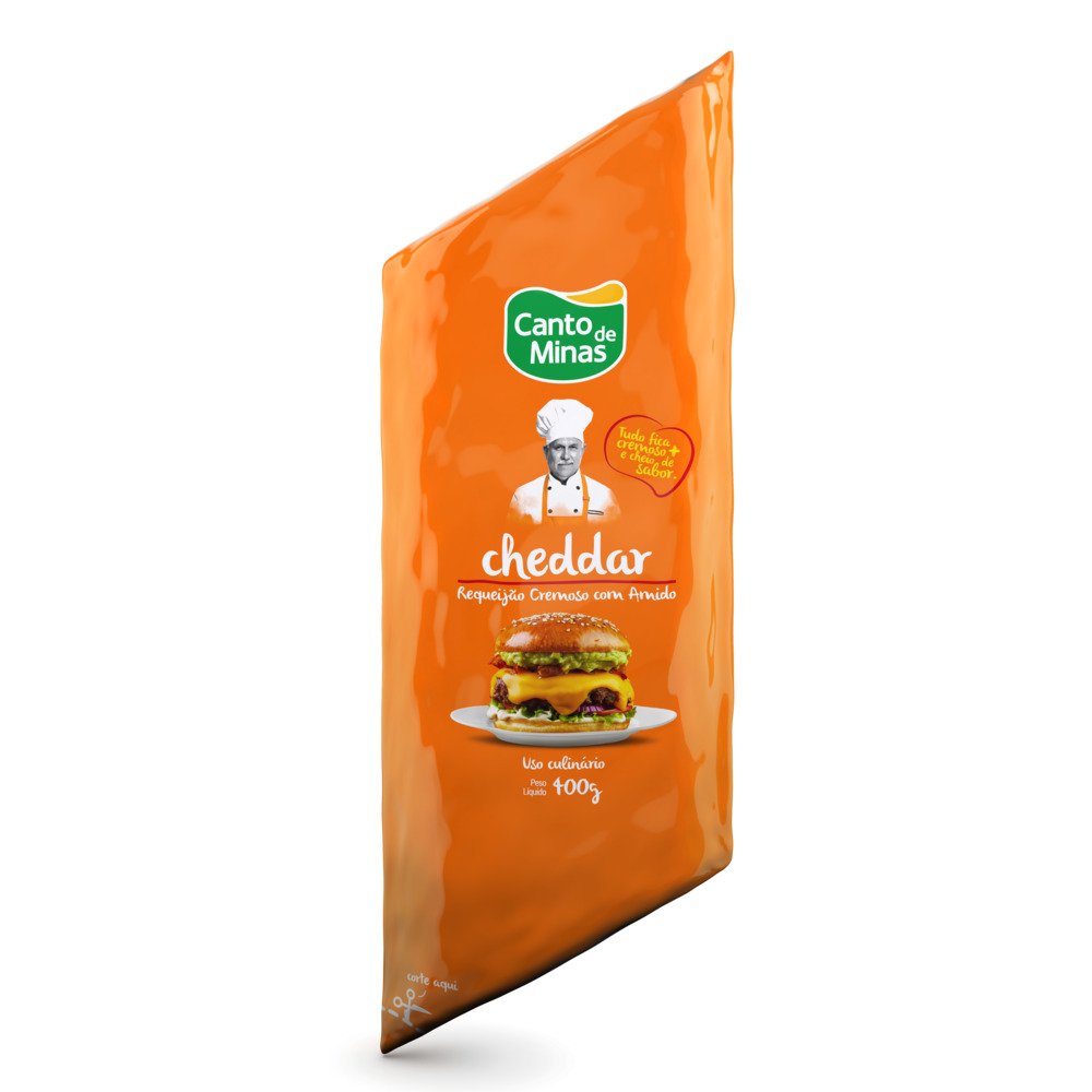 Requeijão Cremoso Cheddar bisnaga 400g