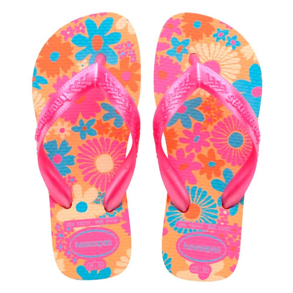 Havaianas Kids Flores 0027 Pessego 23-36 Com 12 Pares