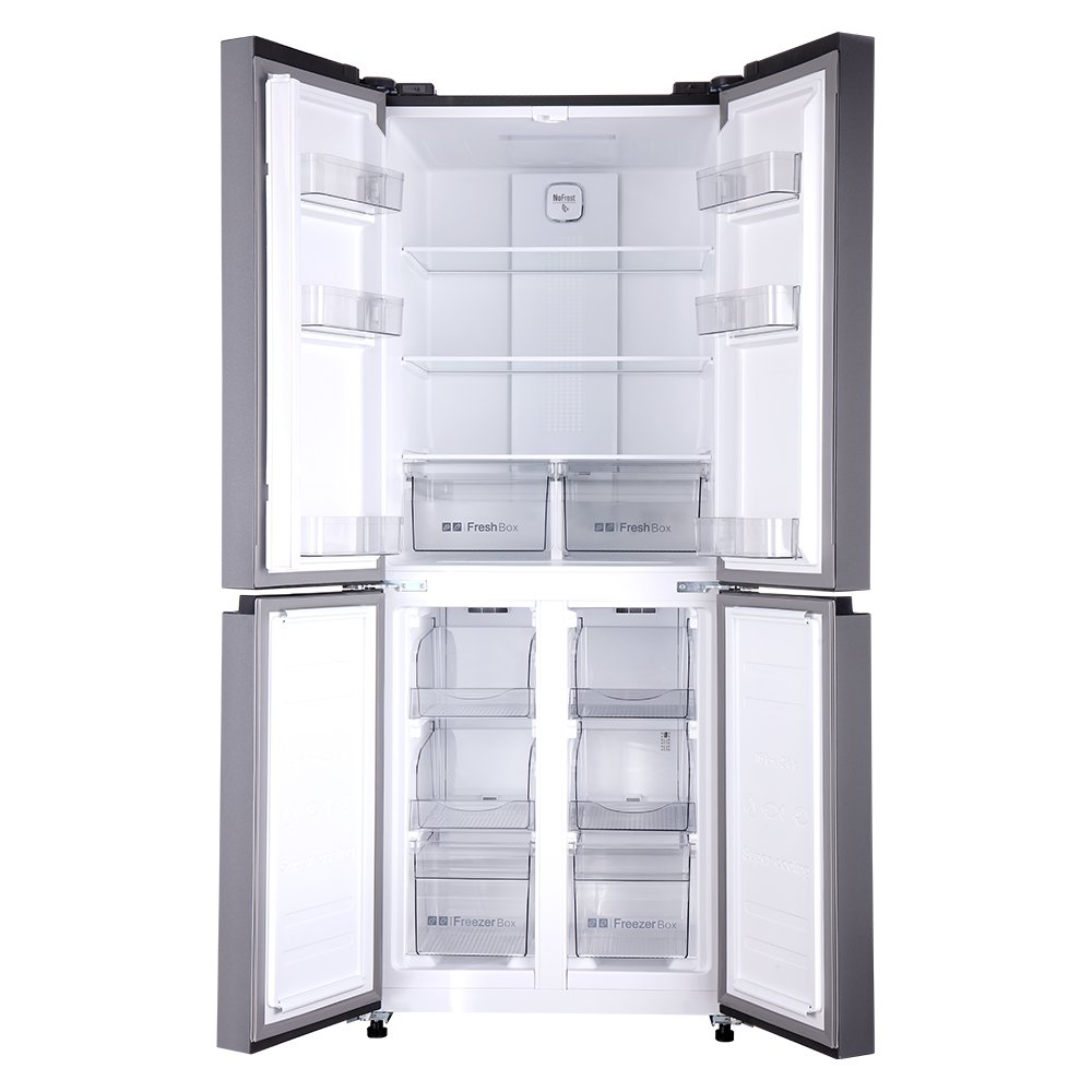 Geladeira Refrigerador HQ Frost Free Inverter Multidoor 426 Litros Prata HQ-426MDFF 127V