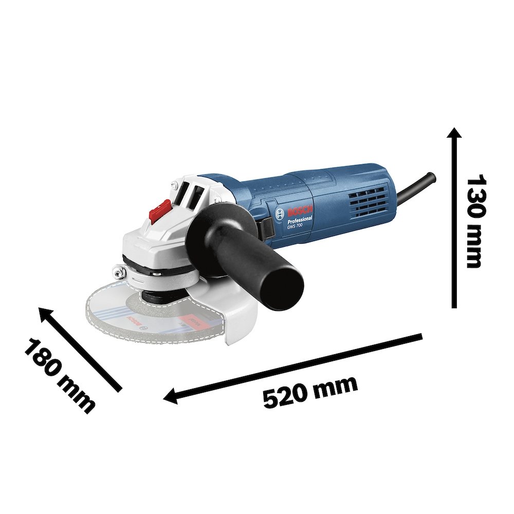 Esmerilhadeira Angular Bosch GWS 700 710W 220v + 5 Discos Inclusos