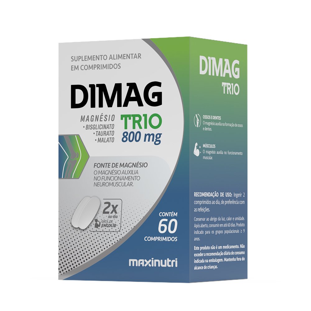 Digmag Trio( Bisolato+taurato+malato) 60 Comprimidos Maxinutri