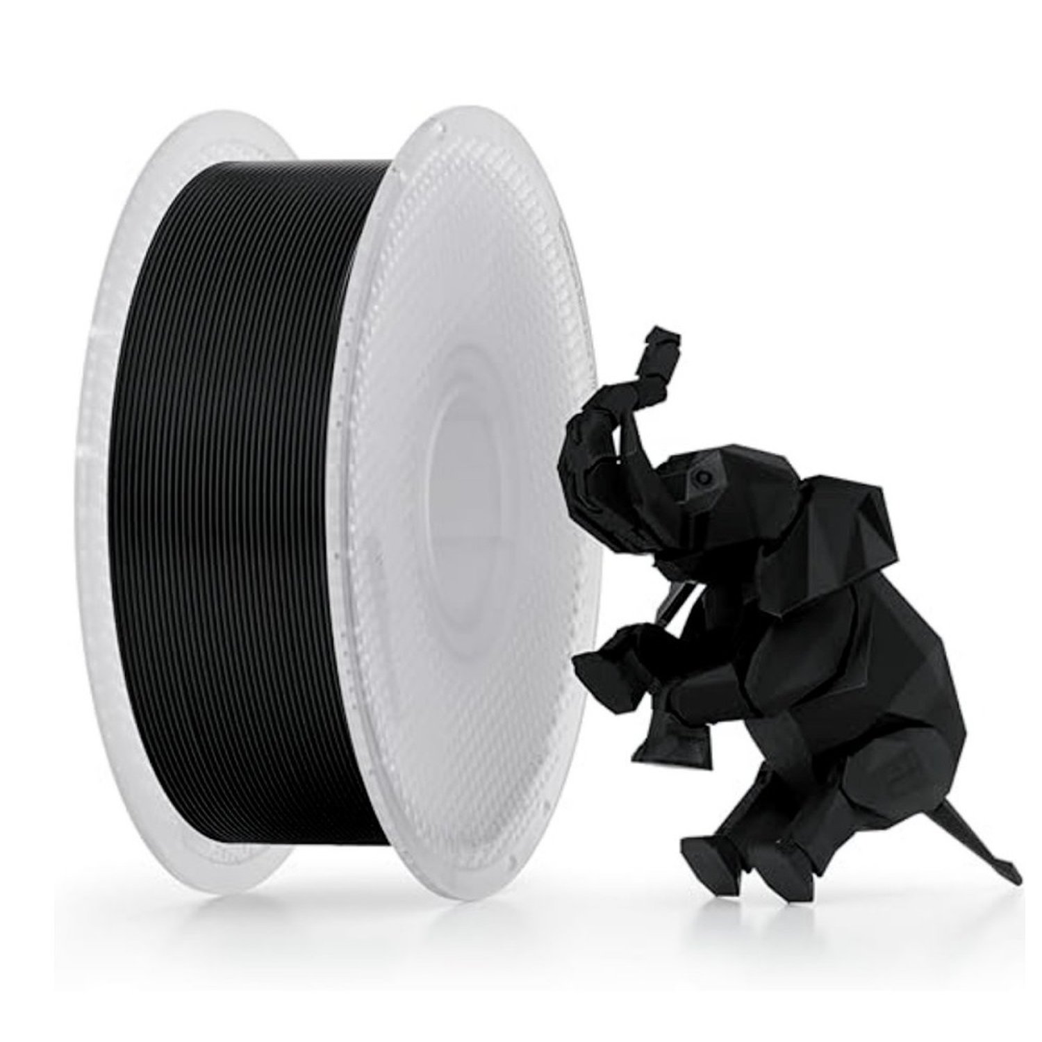 Filamento 1,75Mm Pla Básico, 1Kg, Preto, Para Impressora 3D, Com Carretel Reutilizável, Bambu Lab