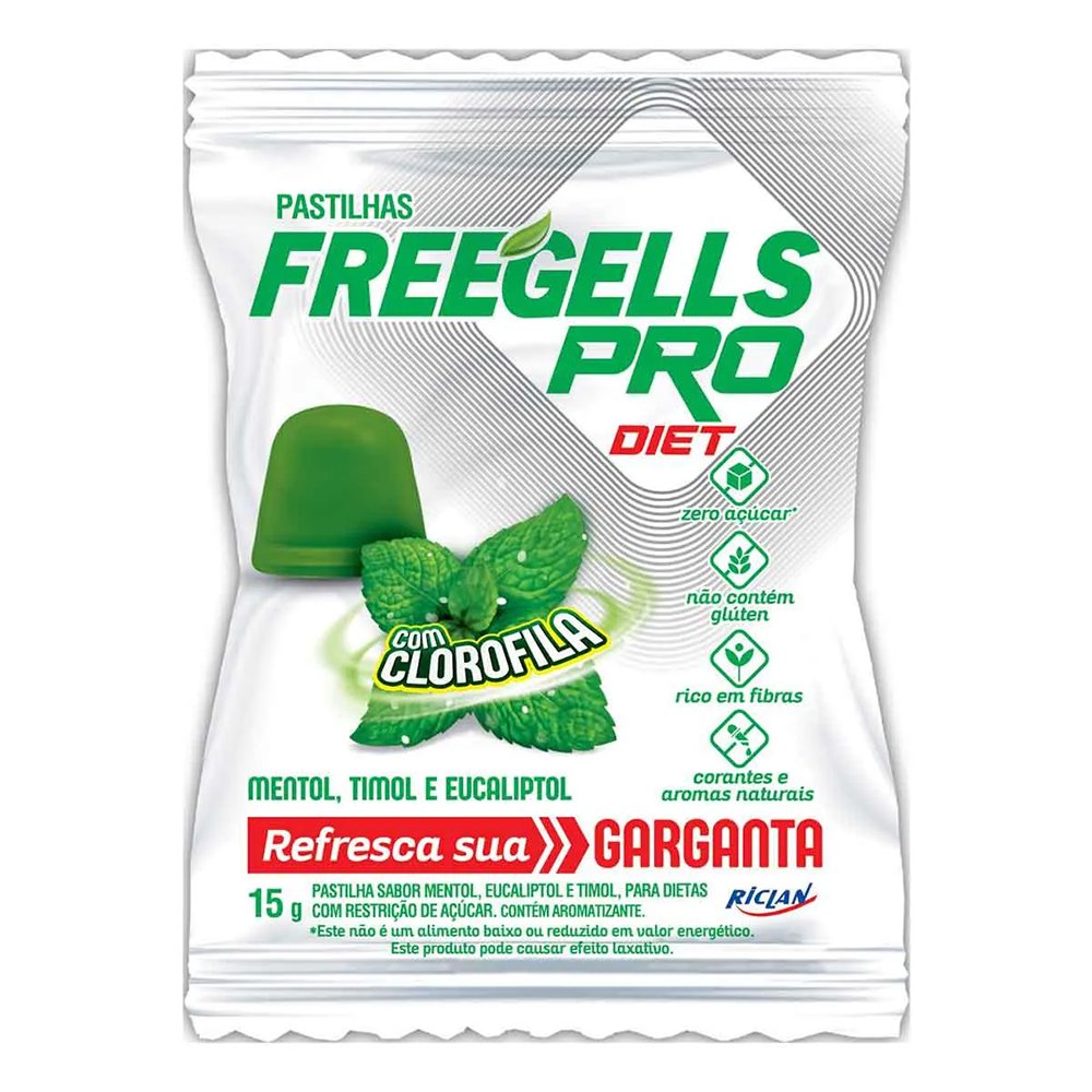 Pastilha Freegells Pro Diet 1X12 Eucalipto