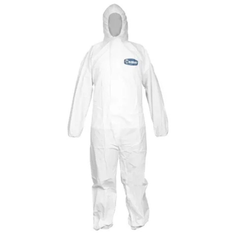 Macacão de Proteção para Pintura Químico Impermeável com Capuz Imbat - Tam G
