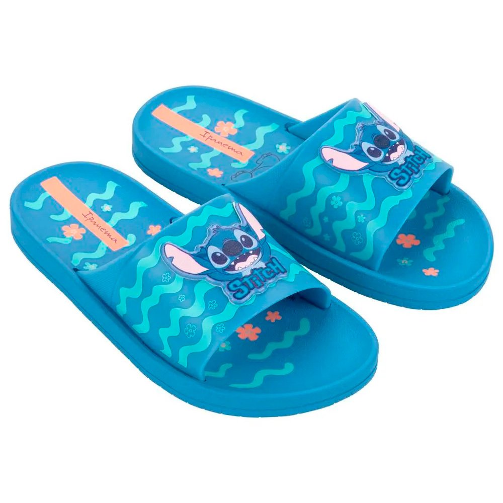 Ipanema Disney Stitch Slide 27367 Bl797 Azul Rosa 23-32 Com 12 Pares
