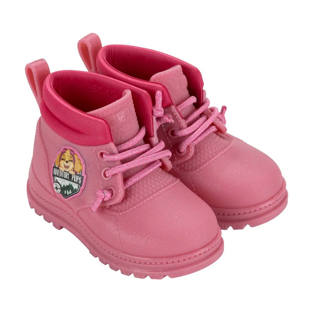 Bota Galocha Patrulha Canina Adventure Pups 23084 Az843 Rosa 19-25 Com 12 Pares