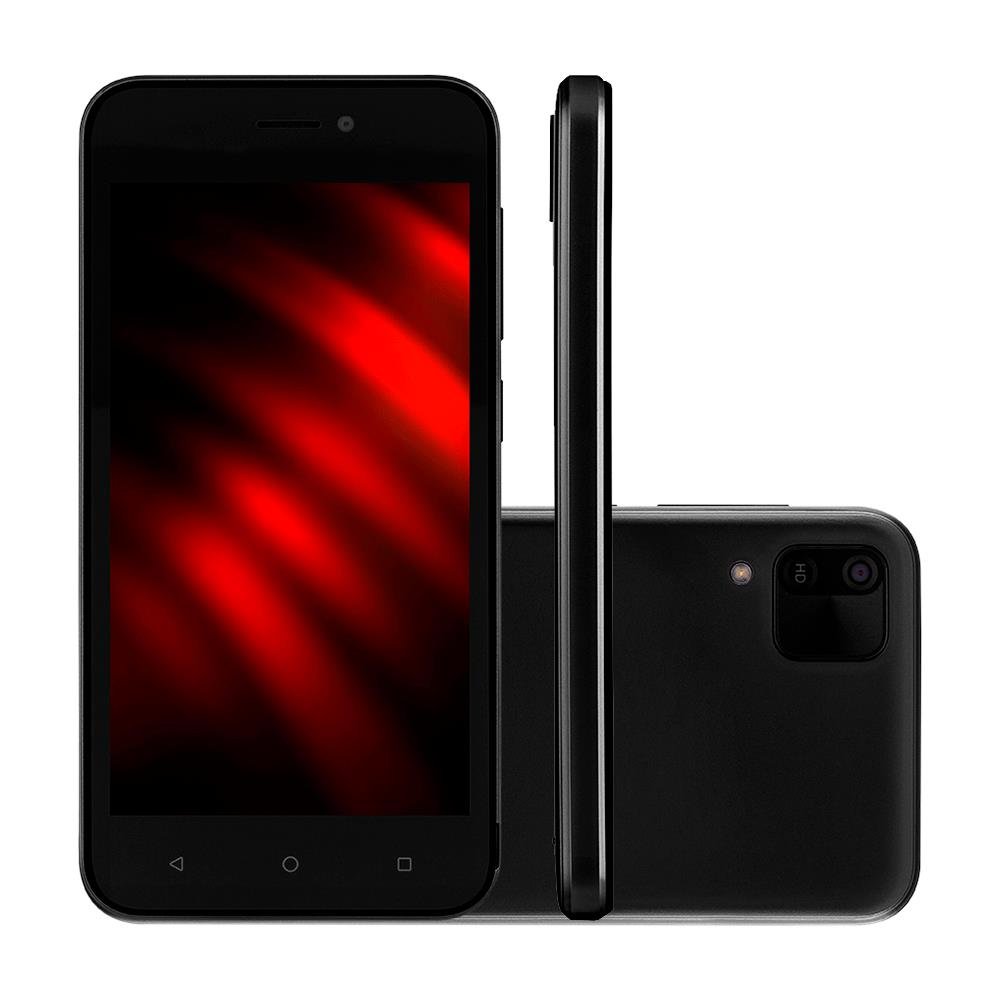 Smartphone Multi E 2 3g 64GB, Wi-fi, Tela 5 Polegadas, Dual Chip, 1GB RAM, Android 11 (go Edition) Quad Core, Preto - P9219