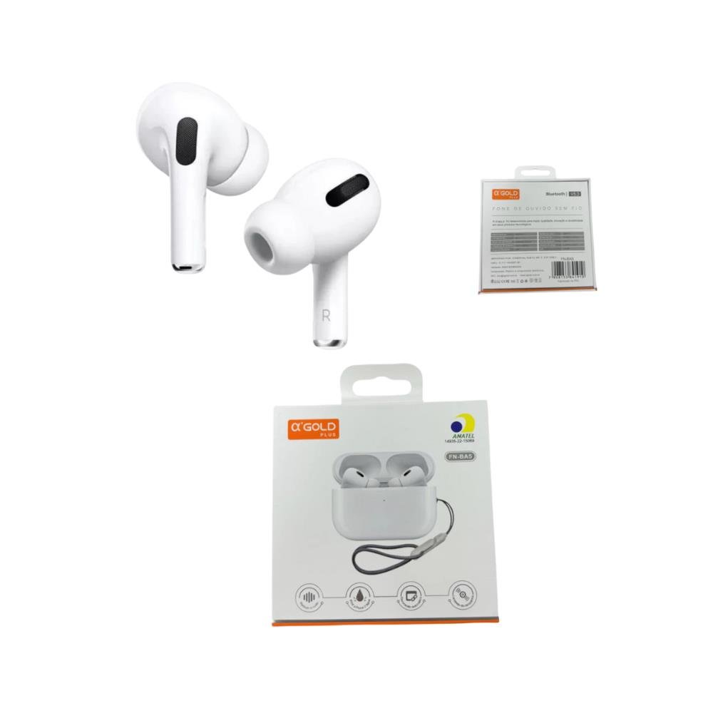 Fone De Ouvido Sem Fio Bluetooth AGold Plus V5.4 FN-BA5