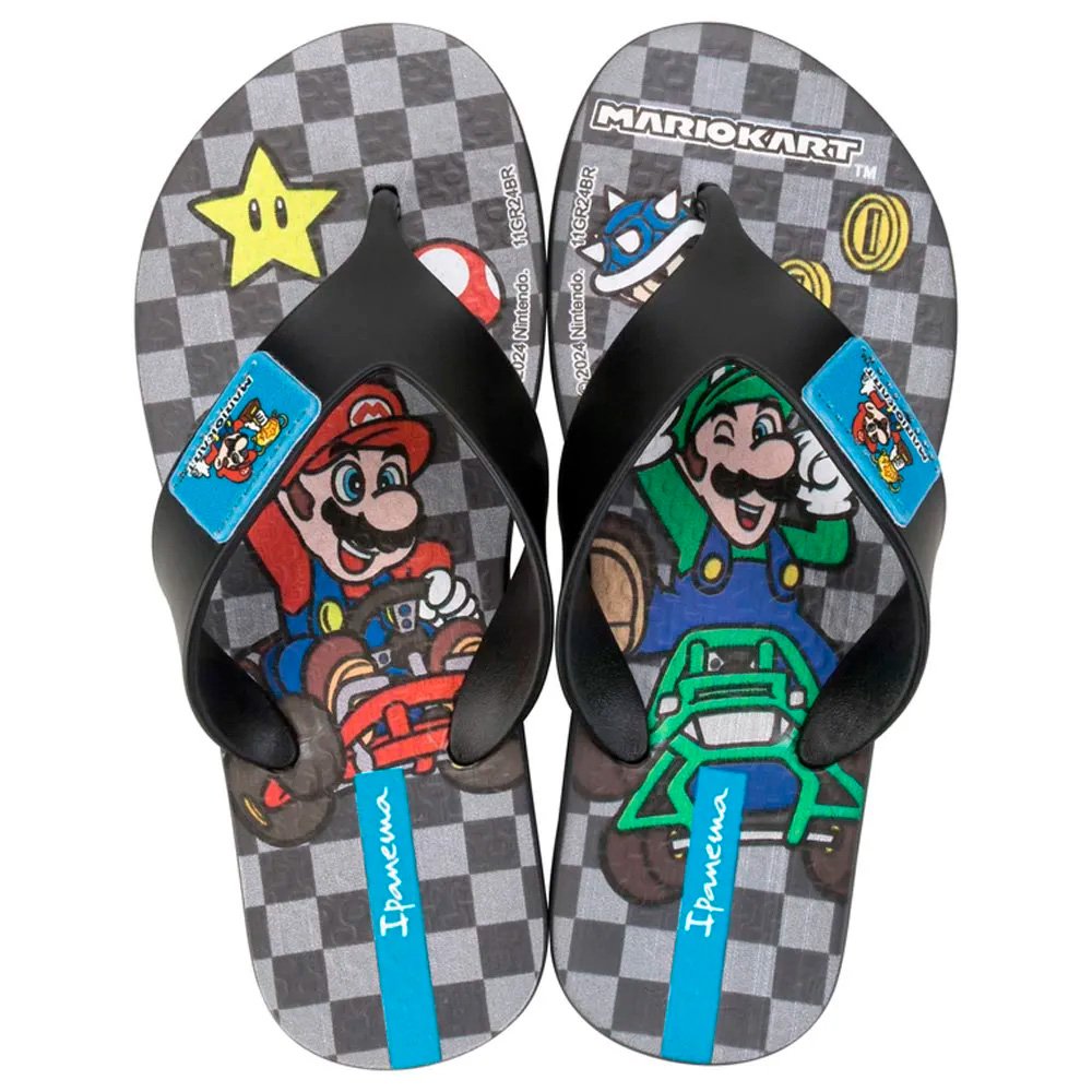 Ipanema Super Mario 27161 Bi874 Grafite Preto 23-32 Com 12 Pares