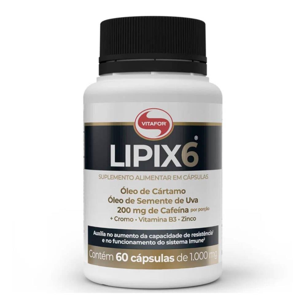 Lipix 6 Com 60 Caps 1000Mg
