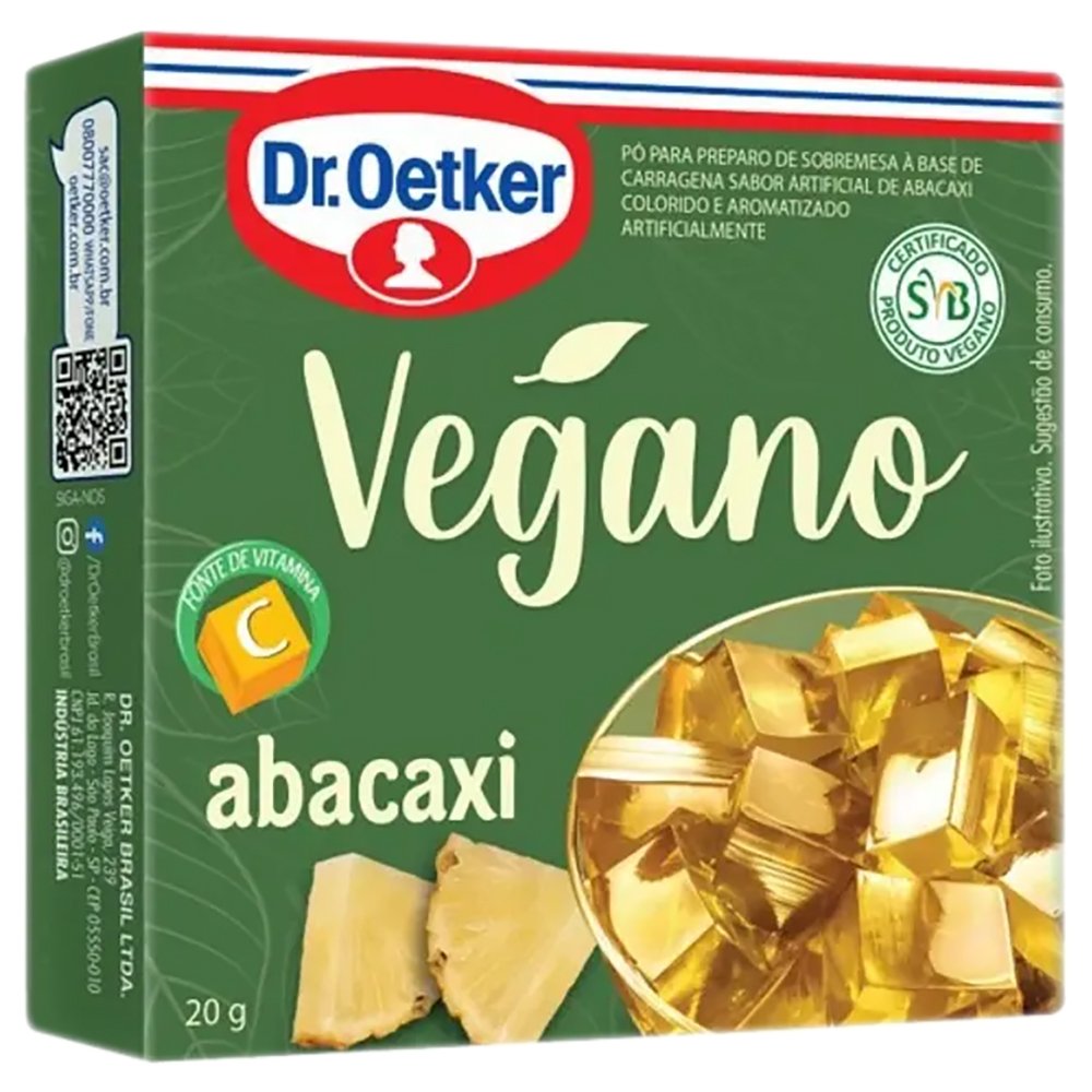 Gelatina Vegana Oetker Fini 20G Abacaxi