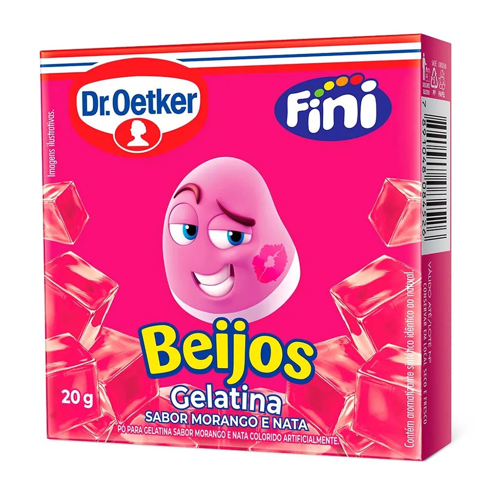 Gelatina Oetker Fini 20G Beijos