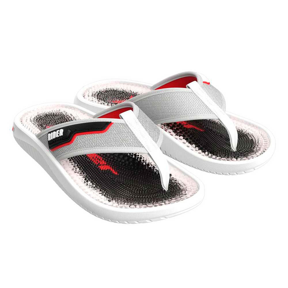 Rider Infinity Max 12440 Bf615 Branco Cinza Vermelho 37-44 Com 12 Pares