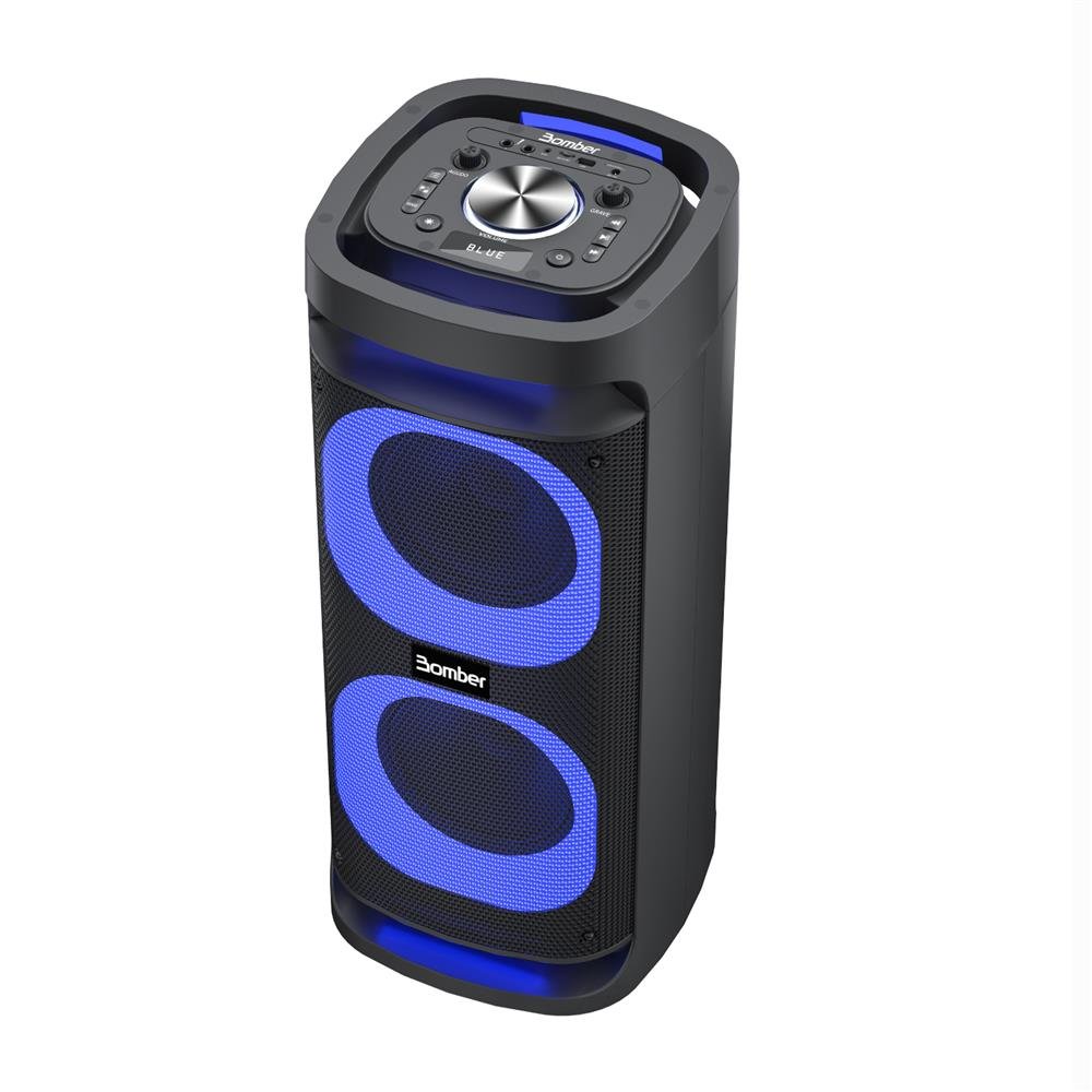 Caixa de Som Bluetooth Usb Auxiliar Sd Card Bomber Party 1360 - 8"- 1500 W