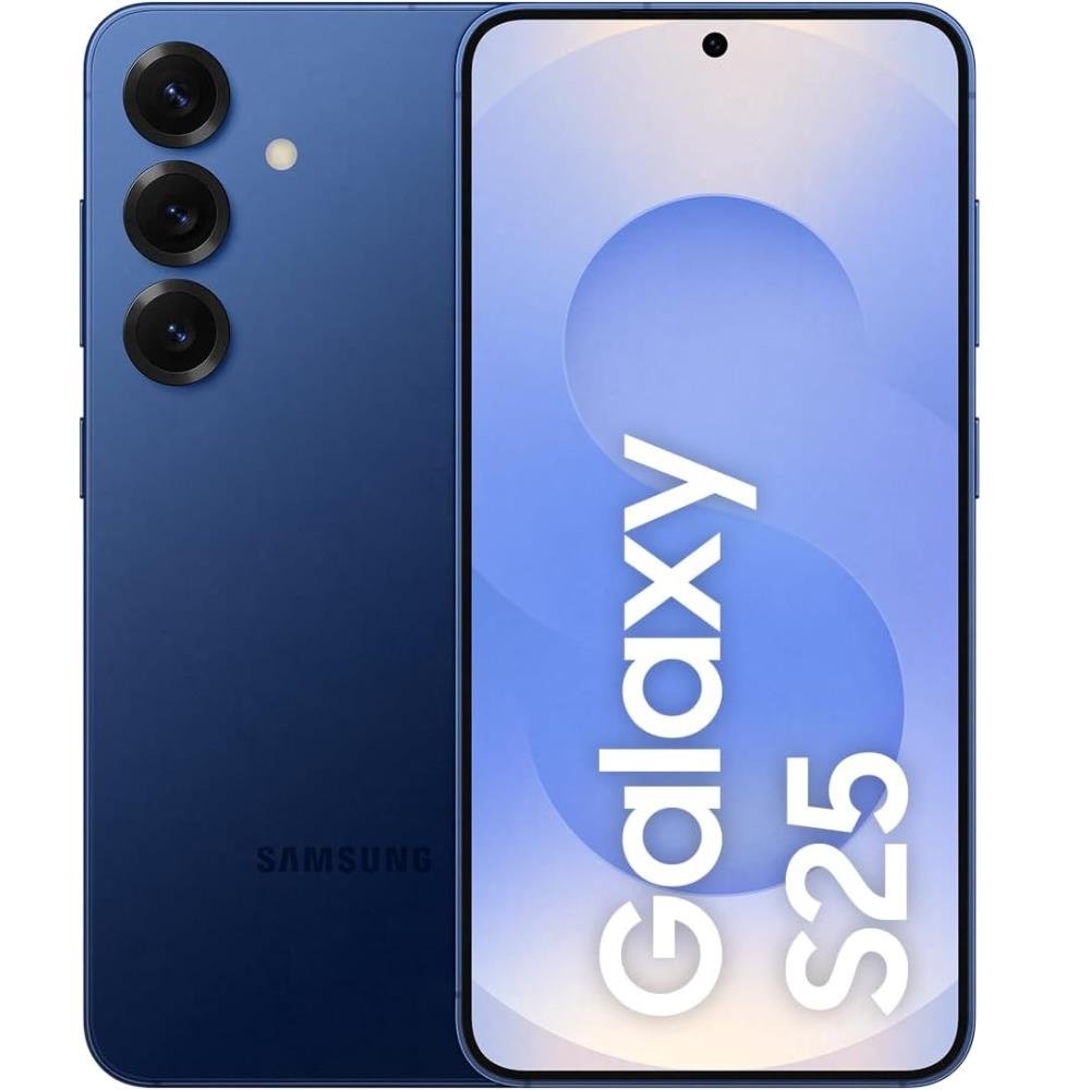 Samsung Galaxy S25 5G, 256GB, 12GB RAM, Câmera Tripla de 50+12+10, Tela Grande de 6.2", Azul Marinho