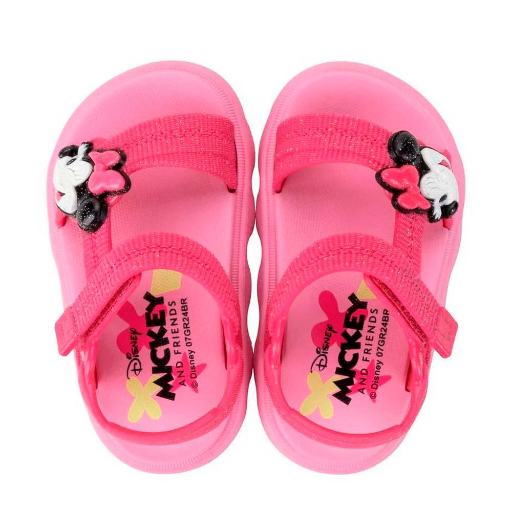 Sandalia Disney Easy 23160 Bf389 Rosa 20-27 Com 12 Pares Com 12 Pares