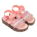 Sandalia Zaxynina Joaninha Baby 19061 Bl715 Rosa Iogurte 19-27 Com 12 Pares