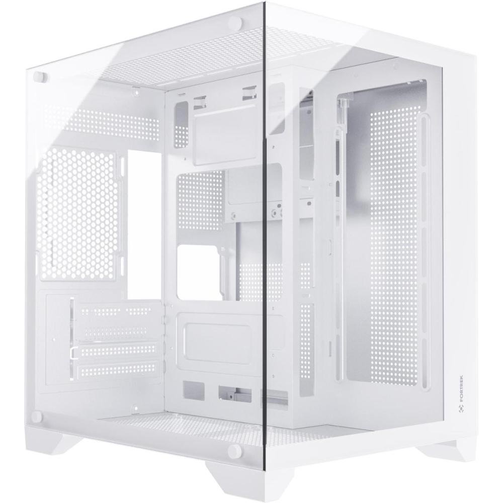 Gabinete Gamer Fortrek Clarity Branco Lateral Vidro Un.Venda: PC/1
