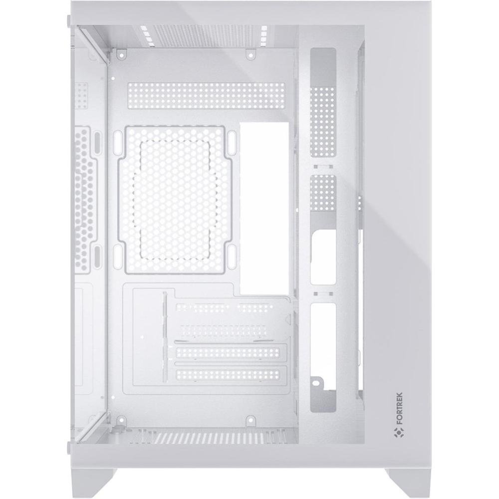 Gabinete Gamer Fortrek Clarity Branco Lateral Vidro Un.Venda: PC/1