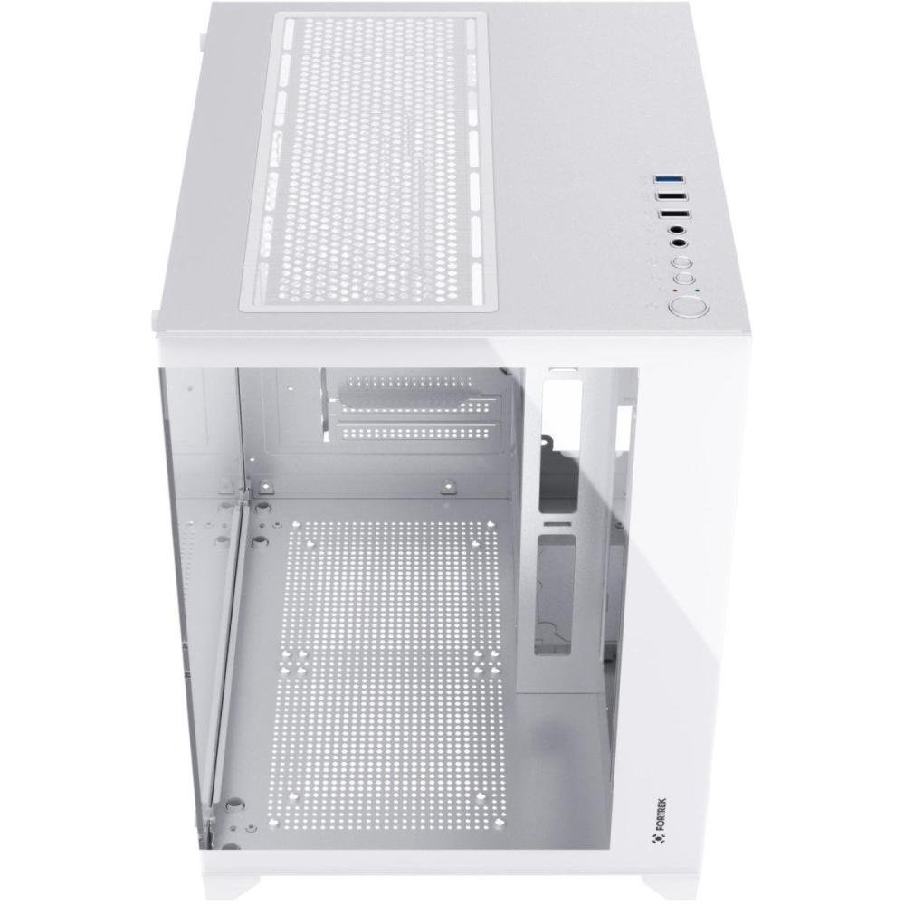 Gabinete Gamer Fortrek Clarity Branco Lateral Vidro Un.Venda: PC/1