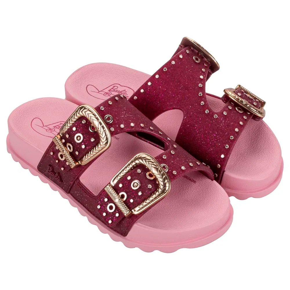 Tamanco Barbie Silver Slide 23211 Bj908 Rosa 26-34 Com 12 Pares