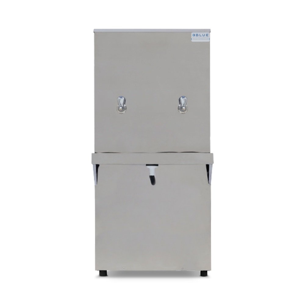Bebedouro Purificador Industrial Blue Coluna 2 Torneiras Gelada 50L Pic50l127vg-2T Inox 127V