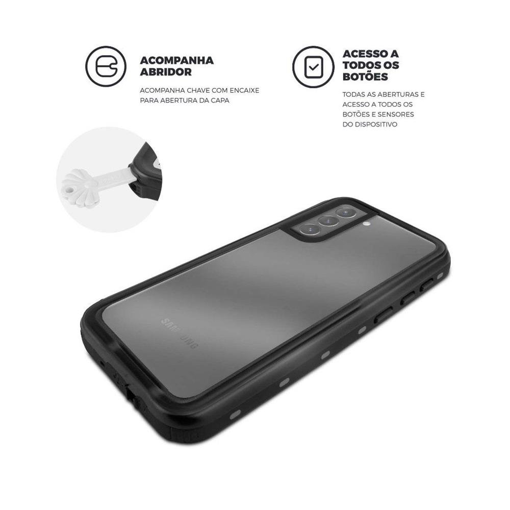 Capa À Prova DÁgua Nautical Transparente Para Galaxy S20 Fe