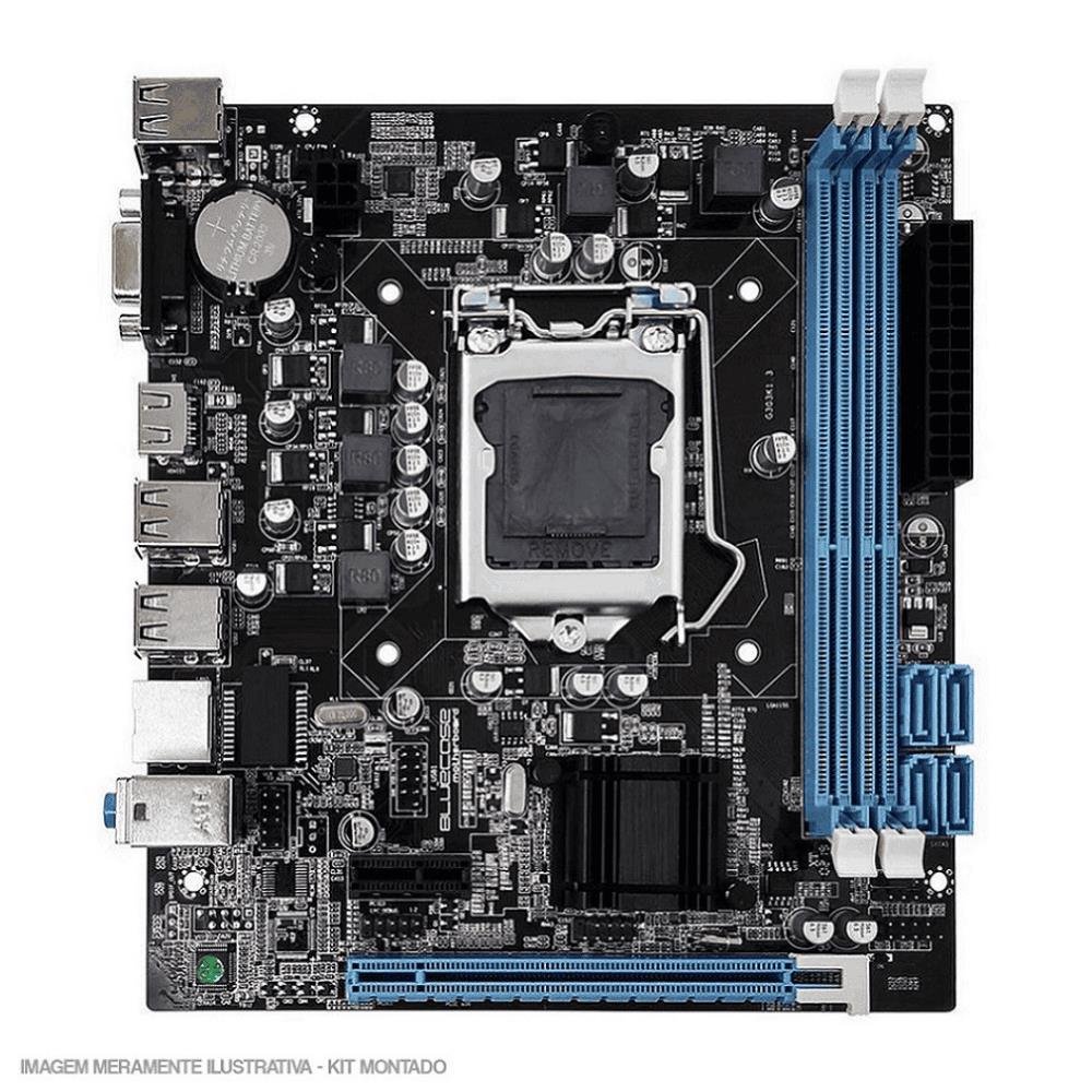 Kit Upgrade 1155 Placa Mae 1155 + Processador I3 3240 + DDR3 8gb + Cooler