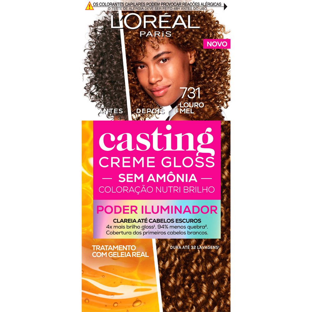 Casting Creme Gloss 731 Louro Mel Poder Iluminador