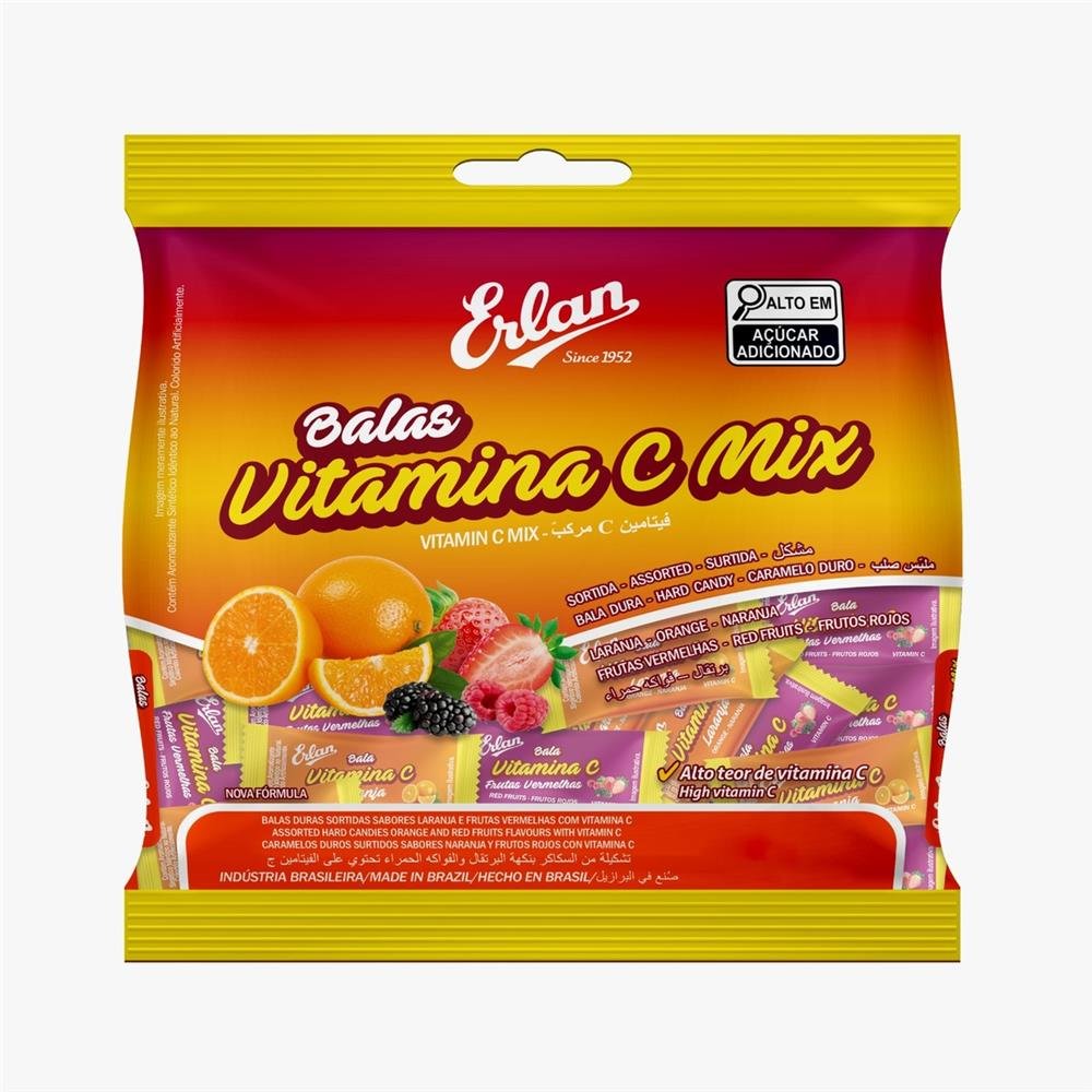 Bala Dura Vitamina C Mix Caixa com 50 unid. de 100G