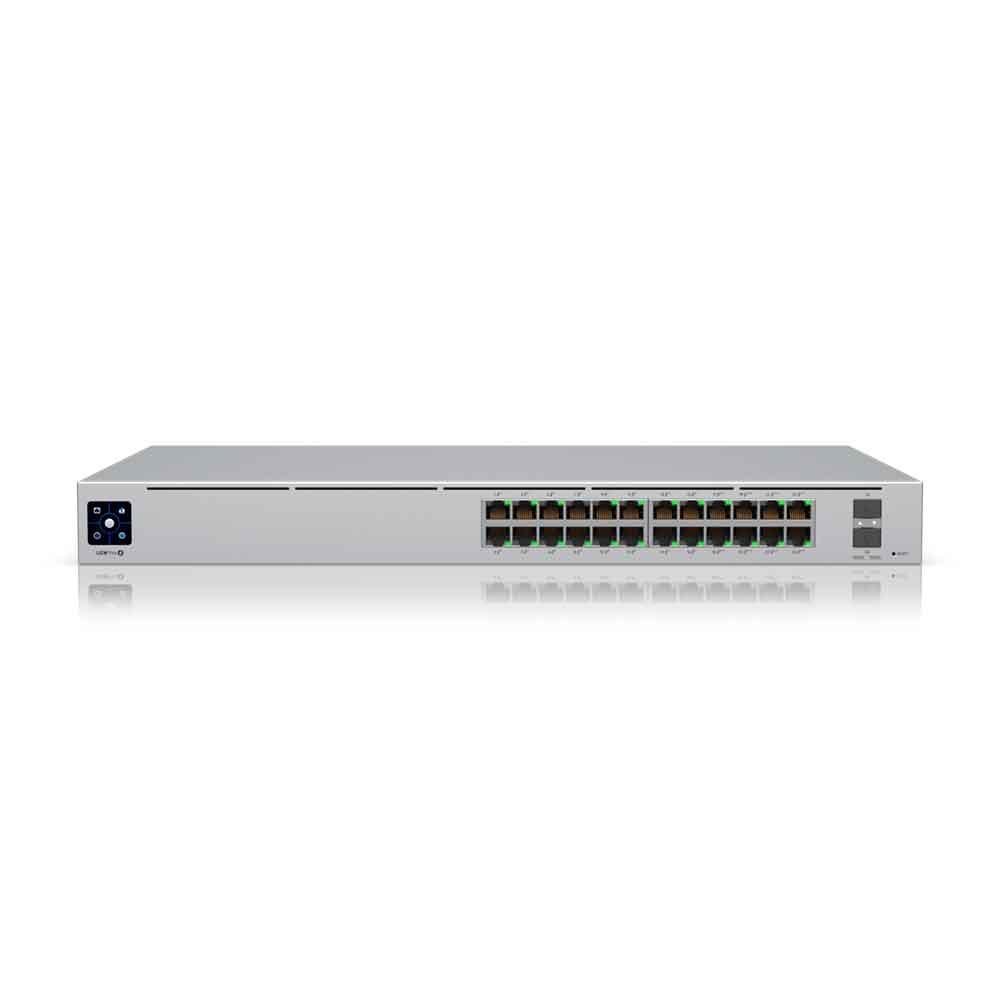 Switch Ubiquiti Gerenciavel L3 24 Portas Gigabit + 02 Sfp+ De 10gb Usw-pro-24-poe Rack