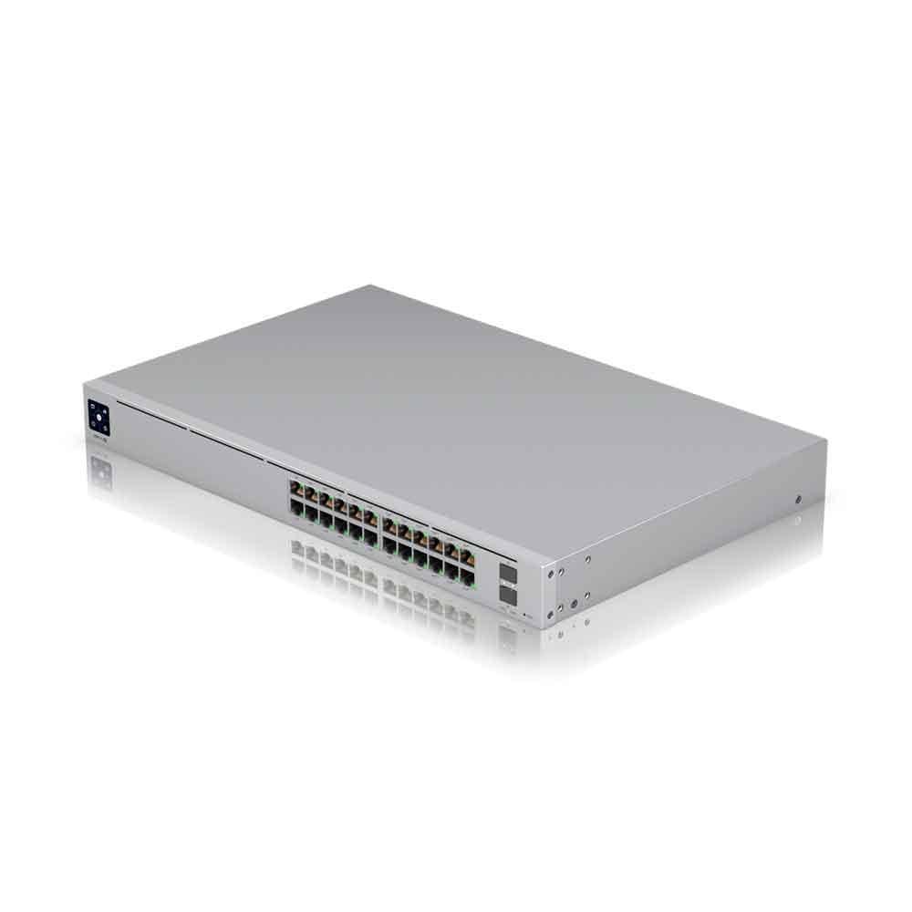Switch Ubiquiti Gerenciavel L3 24 Portas Gigabit + 02 Sfp+ De 10gb Usw-pro-24-poe Rack