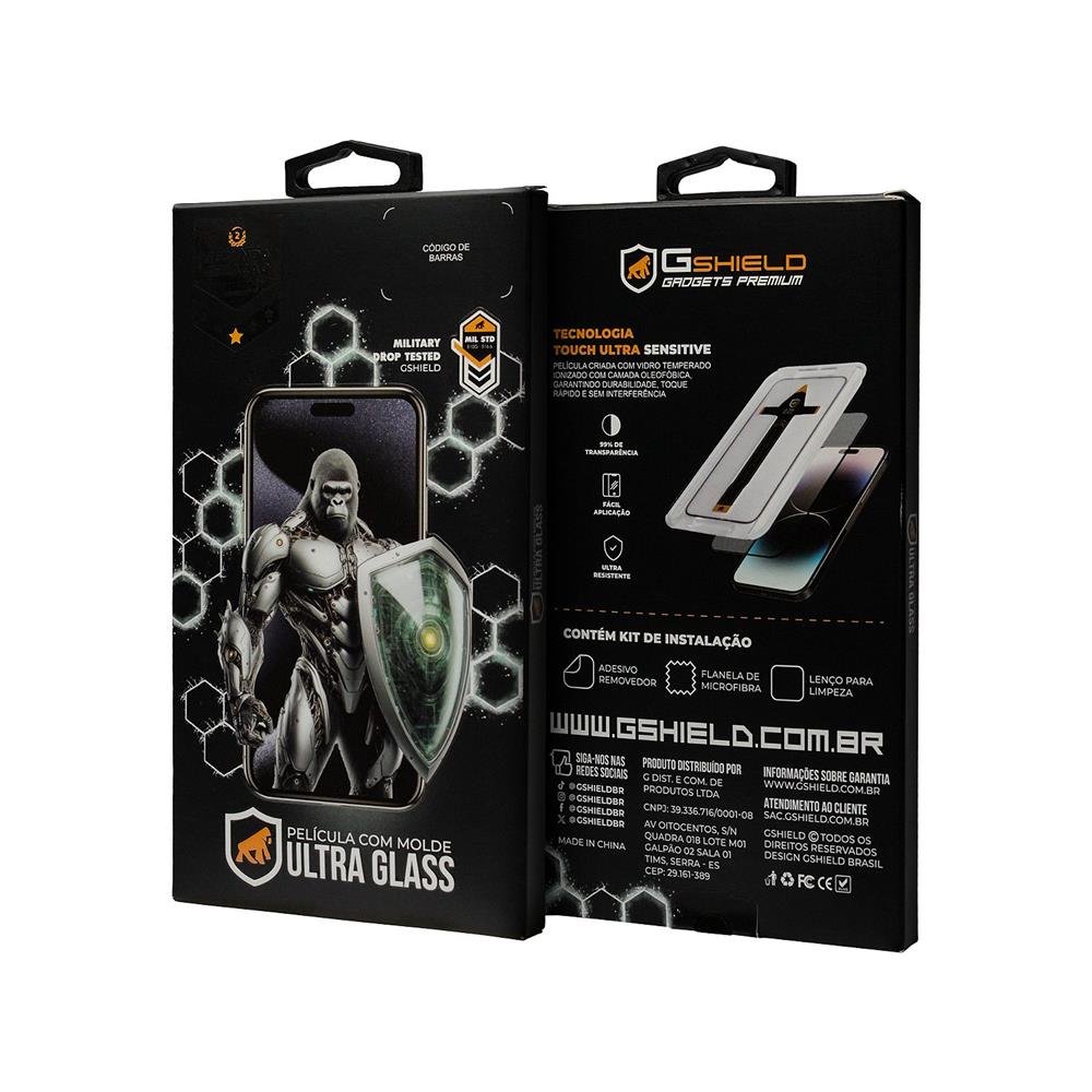 Película Ultra Glass Para Iphone 15 Pro Max - Preta