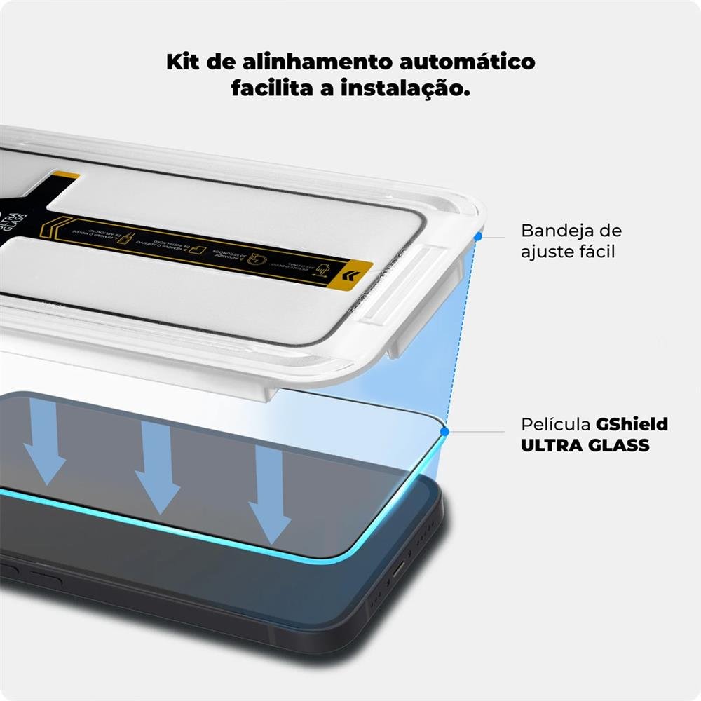 Película Ultra Glass Para Iphone 15 Pro Max - Preta