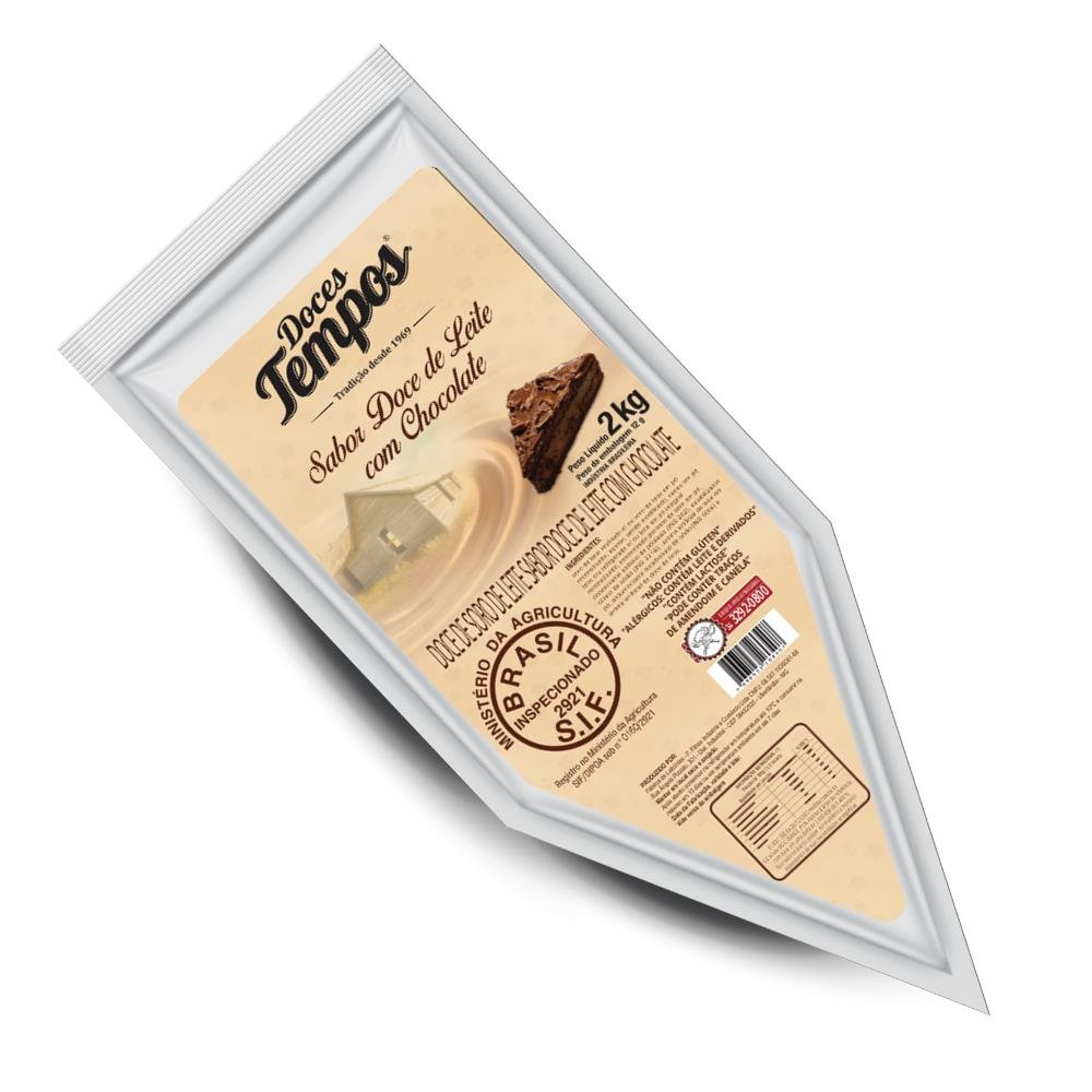 Doce de Leite com Chocolate Doces Tempos Bisnaga 2kg