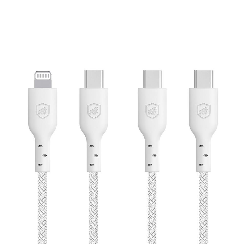 Cabo Ultra Safe - Branco - Lightning / Type C - 1,5M