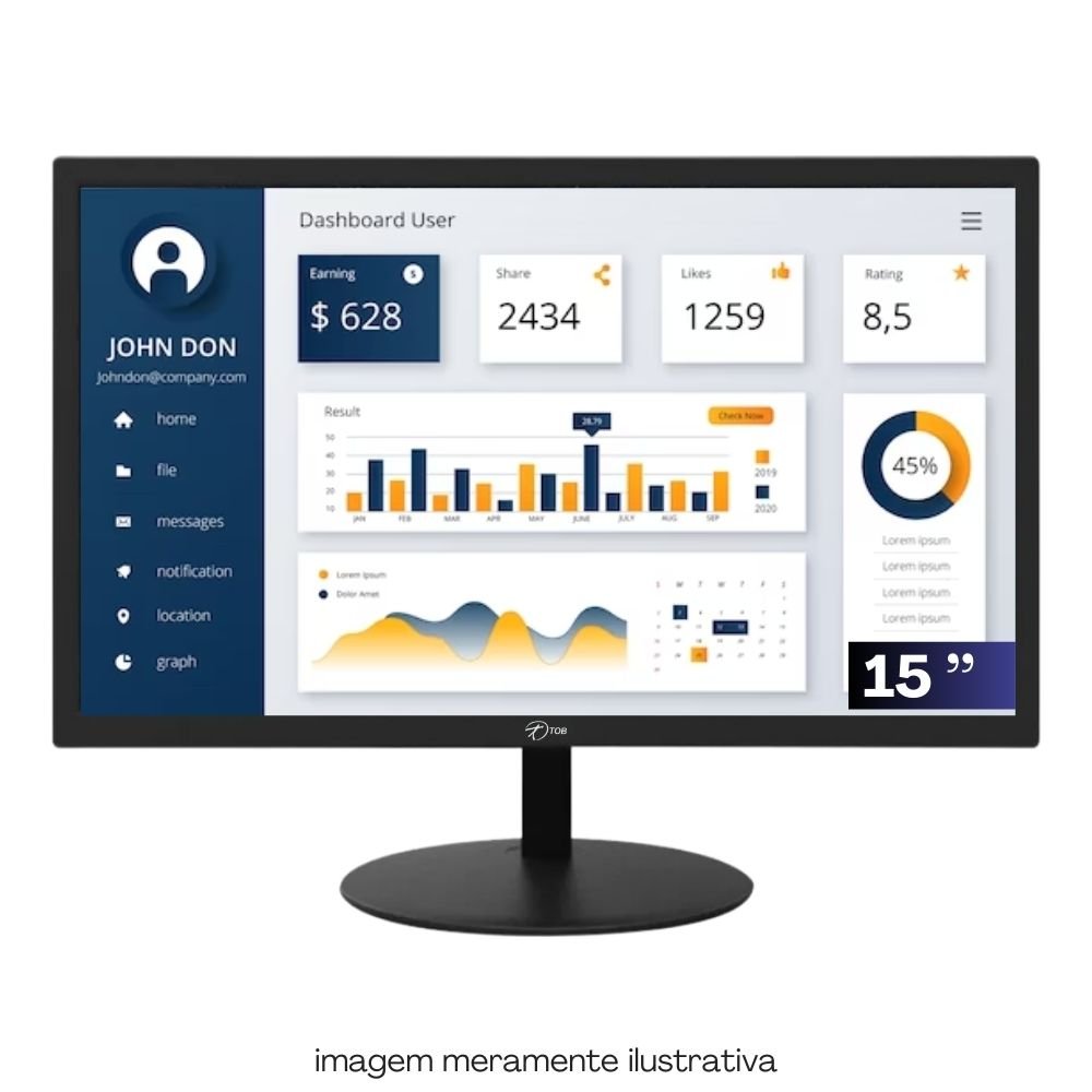 Kit Automação PDV TOB i5 16GB SSD 480GB Win10 Wi-Fi Monitor 15 Gaveta $$ Impressora Térmica Leitor Código Barras Teclado Mouse