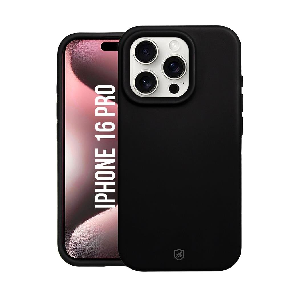 Capa Silicon Premium Para Iphone 16 Pro - Preta