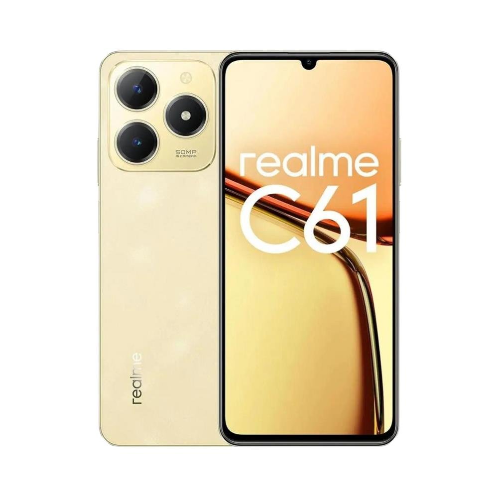 Smartphone Realme C61 256GB 8GB Ram Dourado - Realme