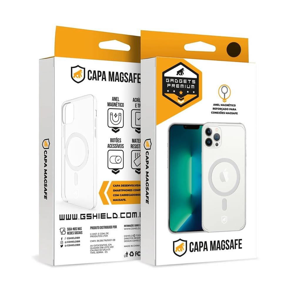 Capa Magsafe Transparente Para Iphone 15 Pro