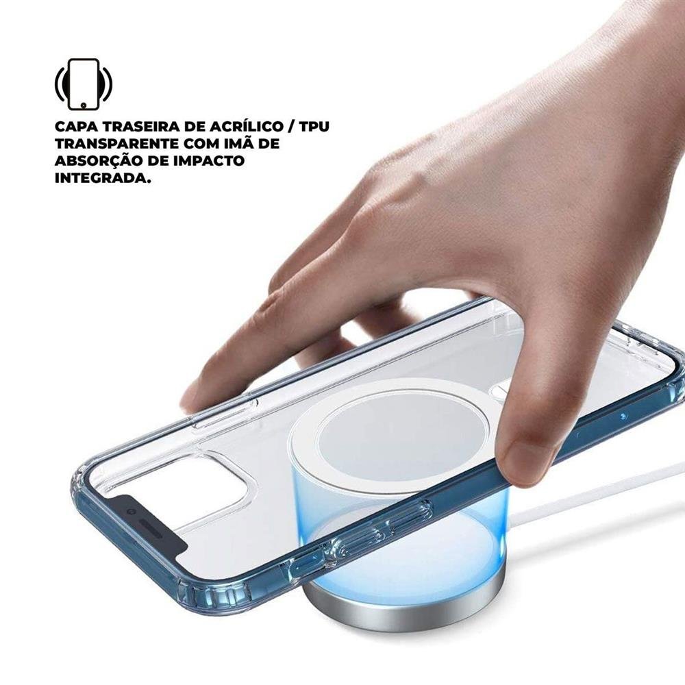 Capa Magsafe Transparente Para Iphone 15 Pro